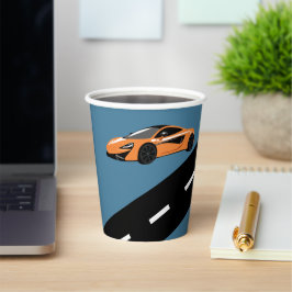 Vasos De Papel Naranja