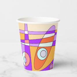 Vasos De Papel Naranja de Surfing Resumen Purple