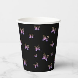 Vasos De Papel naturaleza de las mariposas voladoras