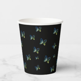 Vasos De Papel naturaleza de las mariposas voladoras