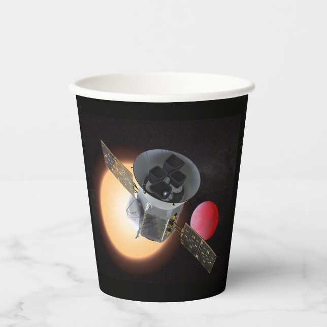 Vasos De Papel Nave espacial TESS Planet Hunter (Anverso)