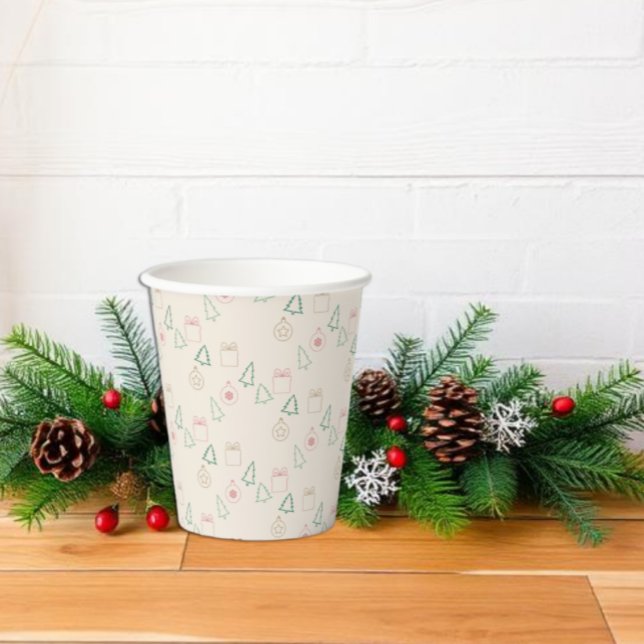 Vasos De Papel Navidad Chic (Subido por el creador)