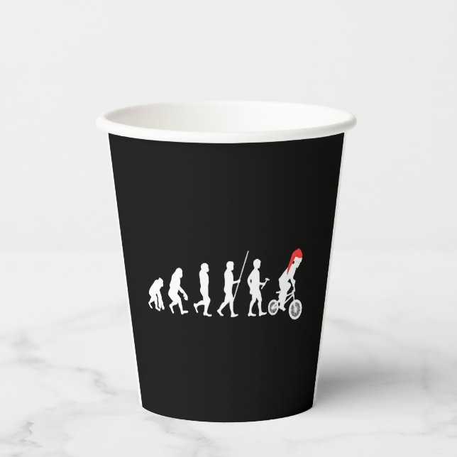 Vasos De Papel Navidades BMX Bikers Evolution Art Gift Ideas (Anverso)