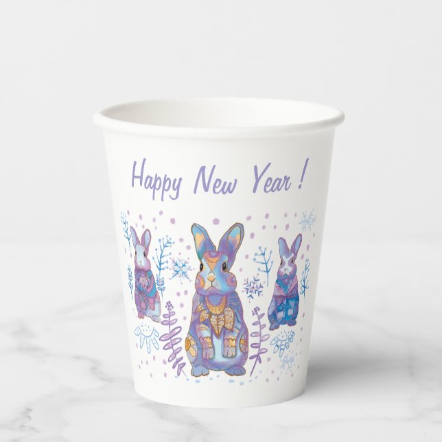 Vasos De Papel Navidades Bunny (Anverso)