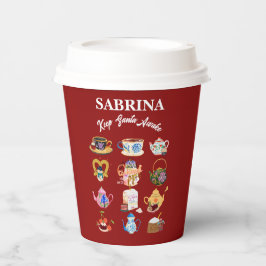 Vasos De Papel Navidades cafetaleros de Mikitiez citan cafeína ad