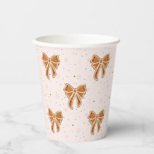 Vasos De Papel Navidades Cookie Bows