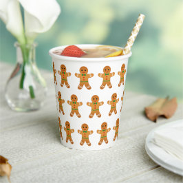 Vasos De Papel Navidades Cute Gingerbread Men