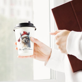 Vasos De Papel Navidades Cutos Alpaca, personalizado