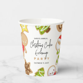 Vasos De Papel Navidades de cookies espumosos Fiesta de Cookie Ex
