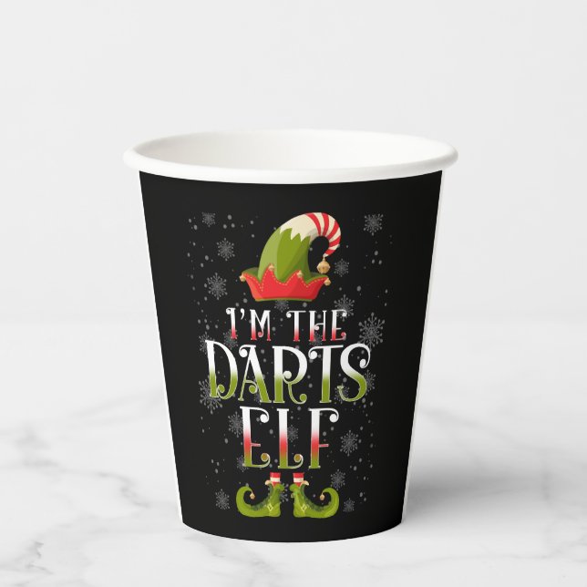 Vasos De Papel Navidades de Darts Elf (Anverso)