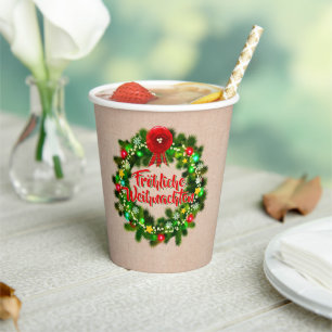 Vasos De Papel Navidades de Fröhliche Weihnachten