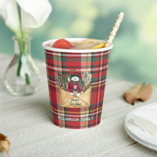 Vasos De Papel Navidades de guiones gráficos Personalizado de la