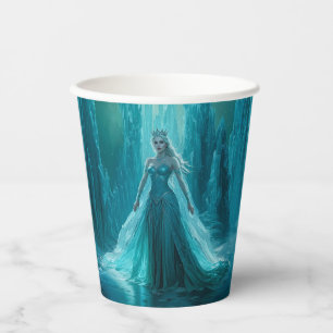 Vasos De Papel Navidades de invierno mágicos de la reina de hielo