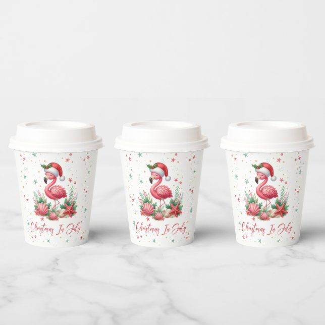 Vasos De Papel Navidades de Julio Flamingo (Multi)