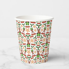 Vasos De Papel Navidades De Kasky Verde Y Rojo Festividad Rina