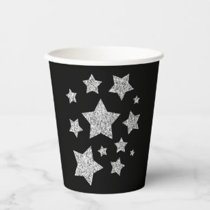 Vasos De Papel Navidades de las Estrellas de Plata espárragos fes