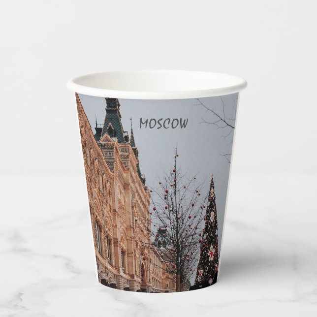 Vasos De Papel Navidades de Moscú (Anverso)