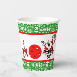 Vasos De Papel Navidades de pelota Fiesta Joy Santa Red y Green