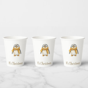 Vasos De Papel Navidades de Penguin