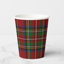 Vasos De Papel Navidades de Stuart Plaid Tartán