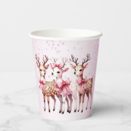 Vasos De Papel Navidades Deer Holiday Paper Cups