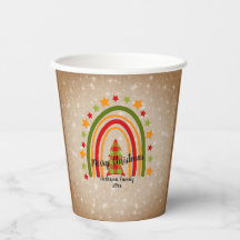 Navidades del arco iris moderno Tartán Tree 20xx T