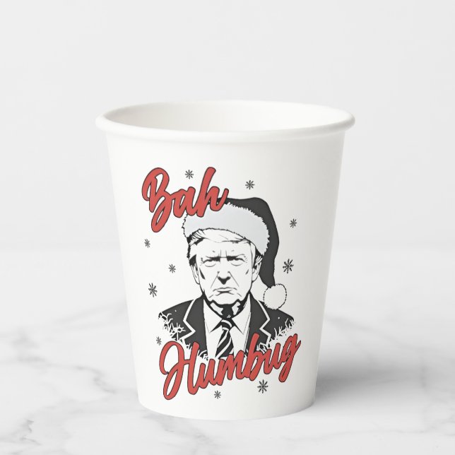 Vasos De Papel Navidades del Día de la Inauguración de Trump (Anverso)