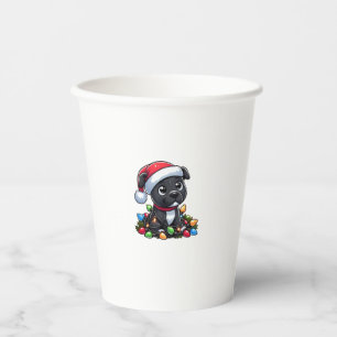 Vasos De Papel Navidades del Staffordshire Bull Terrier Iluminan 