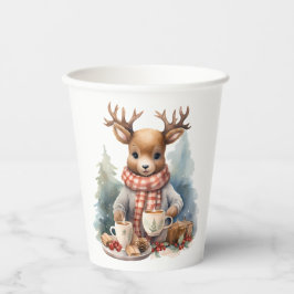Vasos De Papel Navidades diseño de acuarela taza de papel infanti