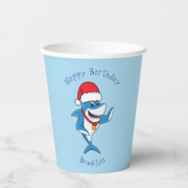 Vasos De Papel Navidades divertidos ilustracion personalizado de  (Anverso)