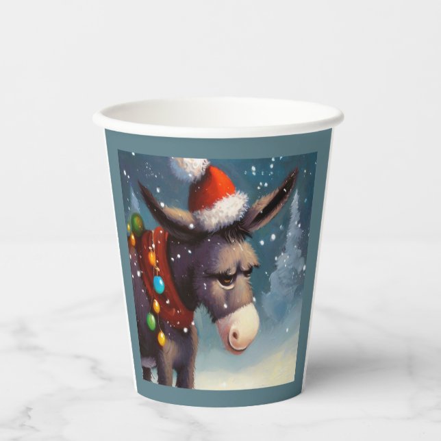 Vasos De Papel Navidades Donkey 2 (Anverso)