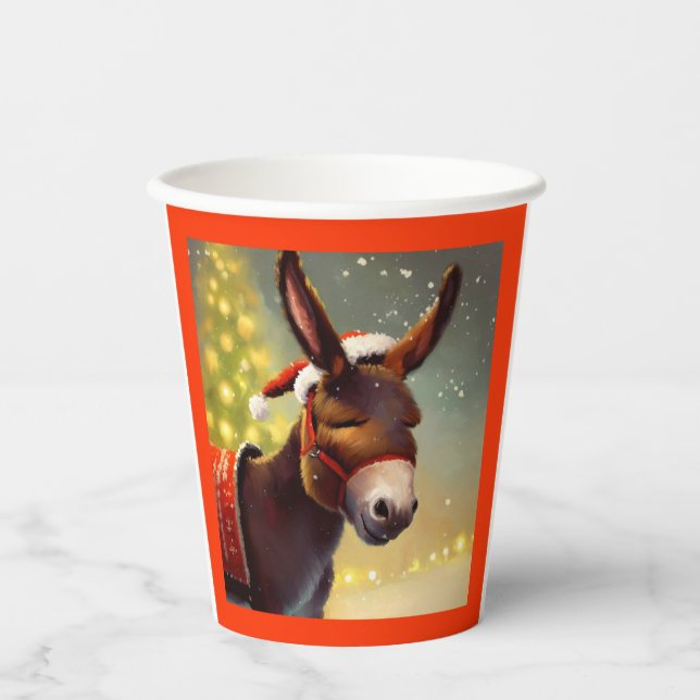 Vasos De Papel Navidades Donkey 4 (Anverso)