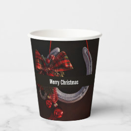 Vasos De Papel Navidades ecuestres colgando foto de herradura