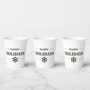 Vasos De Papel Navidades Feliz regalo de Personalizado de vacacio