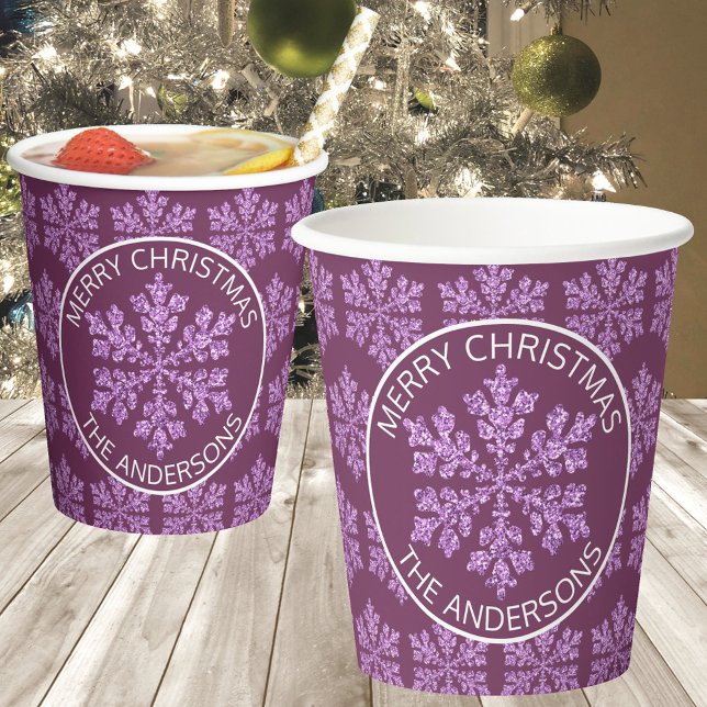 Vasos De Papel Navidades festivos de copas de chupa de nieve (Personalized paper cups for the holidays add a custom touch to your parties & makes cleanup a breeze)