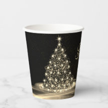 Navidades Fiesta Golden Shiny Tree Black