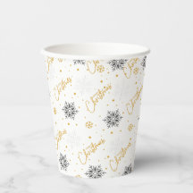 Navidades fiesta taza de papel