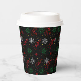 Vasos De Papel Navidades Fiestas Tamaño: 8 oz Taza de papel con t