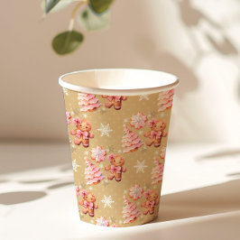 Vasos De Papel Navidades galletas jingerbread hombre Navidades ro