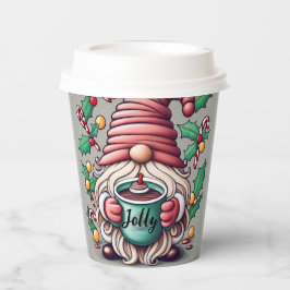 Vasos De Papel Navidades gnome jolly papel café taza