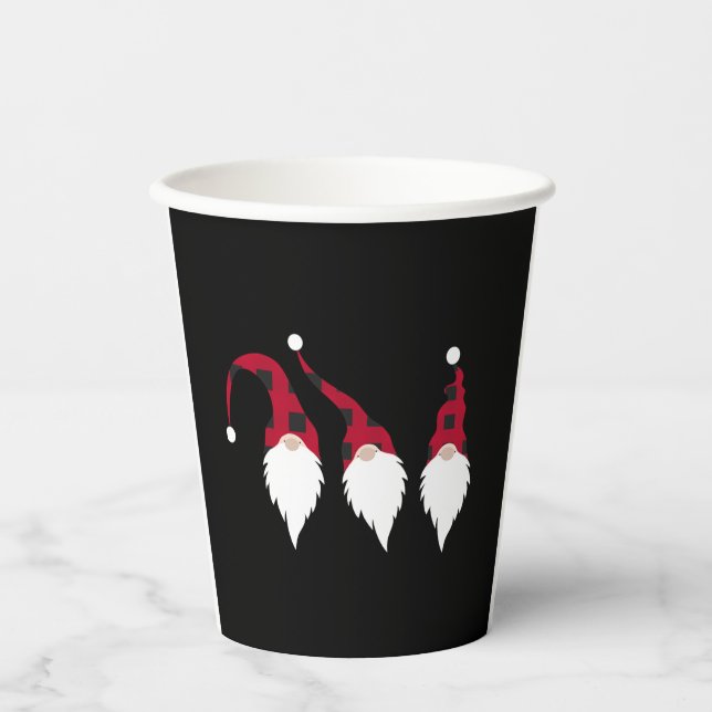 Vasos De Papel Navidades Gnomes (Anverso)