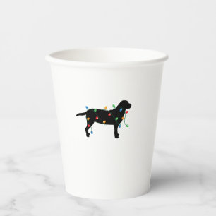 Vasos De Papel Navidades iluminan camiseta de perro recuperadora 