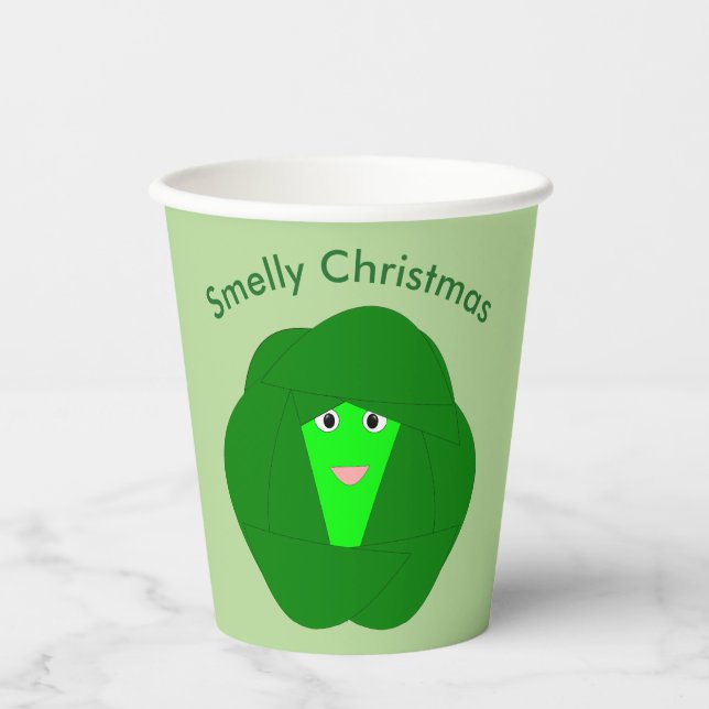 Vasos De Papel Navidades malignos Personalizado de Bruselas Sprou (Anverso)