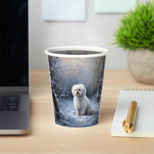 Vasos De Papel Navidades malteses que dejen que nieve