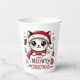 Vasos De Papel Navidades Meowy