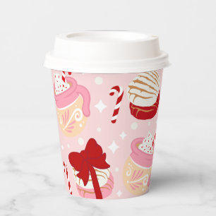 Vasos De Papel Navidades mexicanos de Pan Dulce y Cafecito