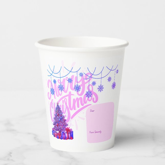 Vasos De Papel Navidades Mug- Classic, taza, bebida, taza de pape (Anverso)