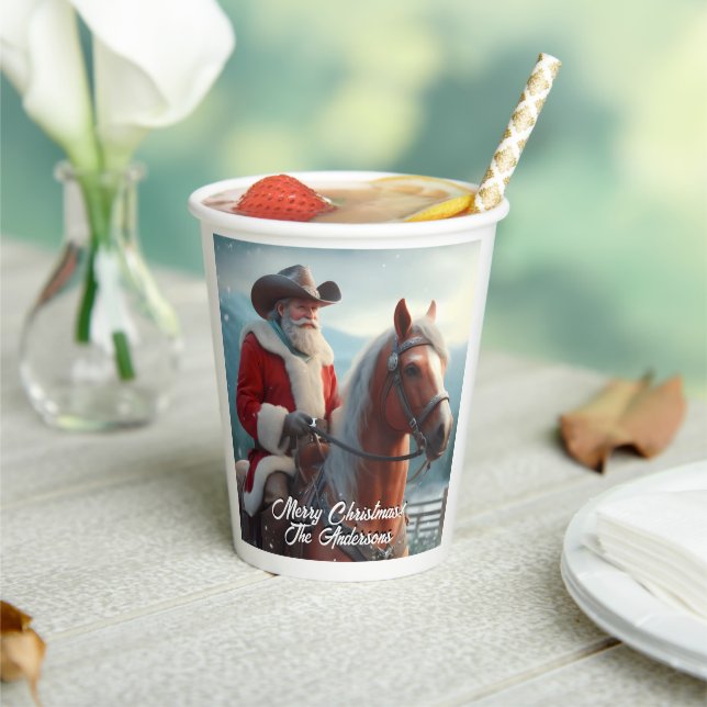 Vasos De Papel Navidades occidentales de Santa Claus (in situ)