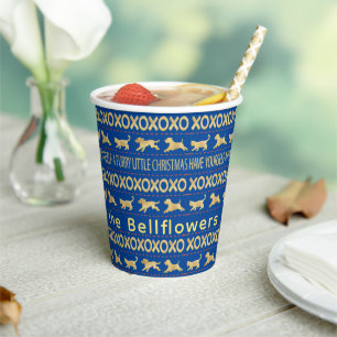 Vasos De Papel Navidades pelean gatos y perros