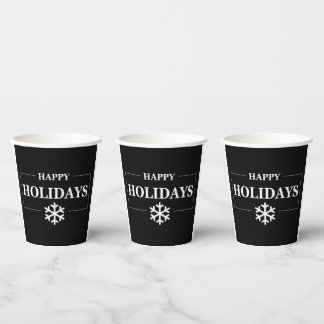 Vasos De Papel Navidades personalizados Feliz regalo de Personali